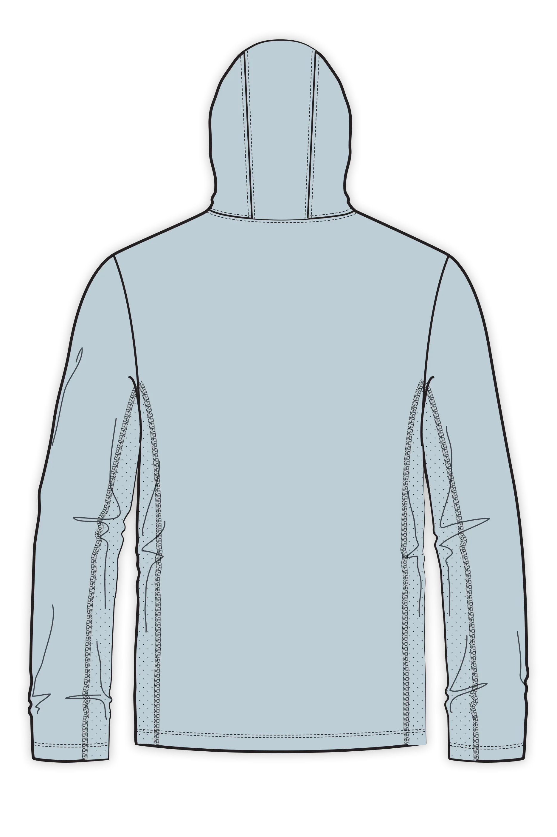 D-Vec Grey With Logo Ls Hd Sunshirt