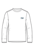 D-Vec Wahoo Fill Logo Wht Ls T-Shirt