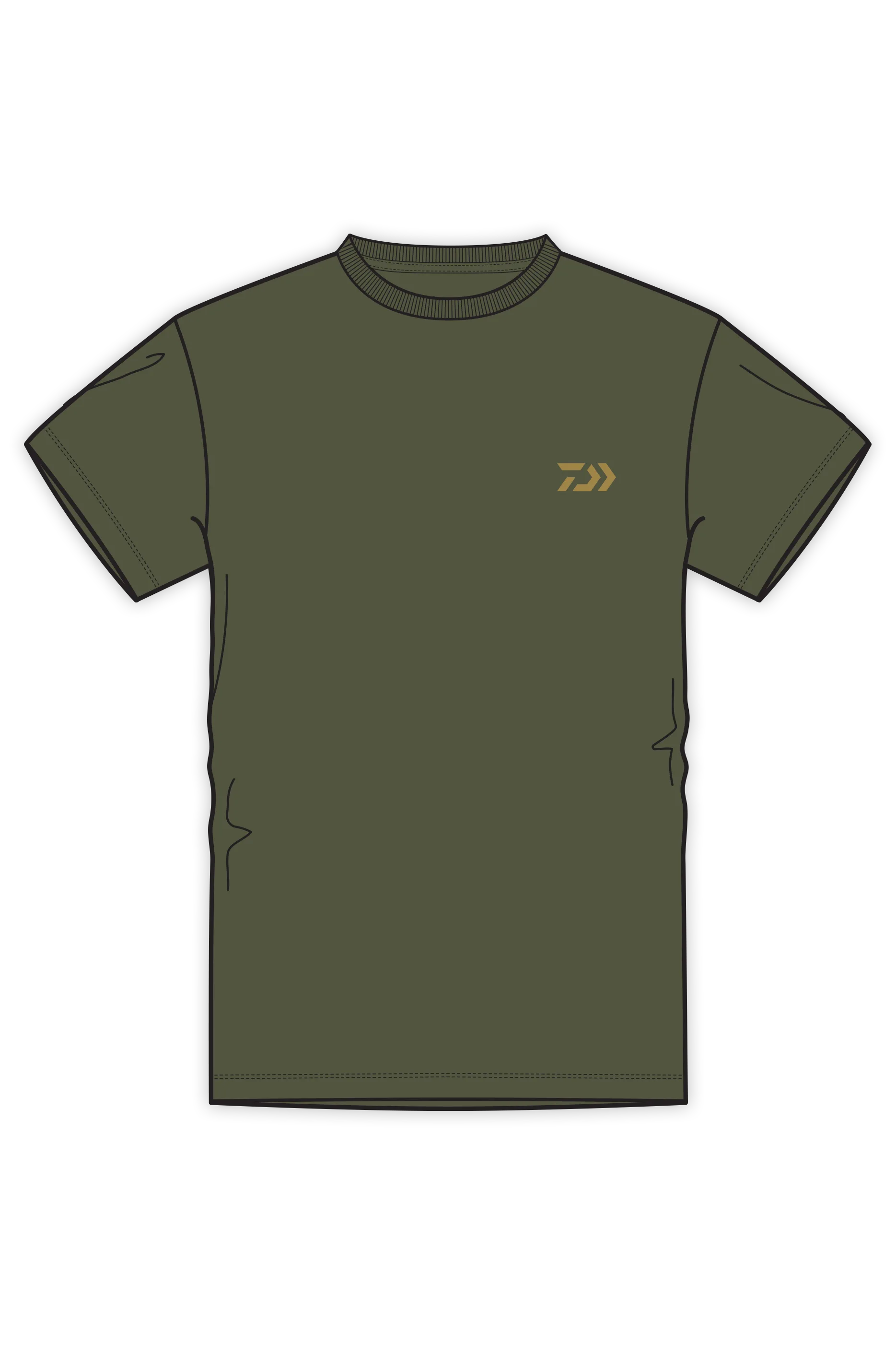 D-Vec Redfish Pattern Logo T-Shirt
