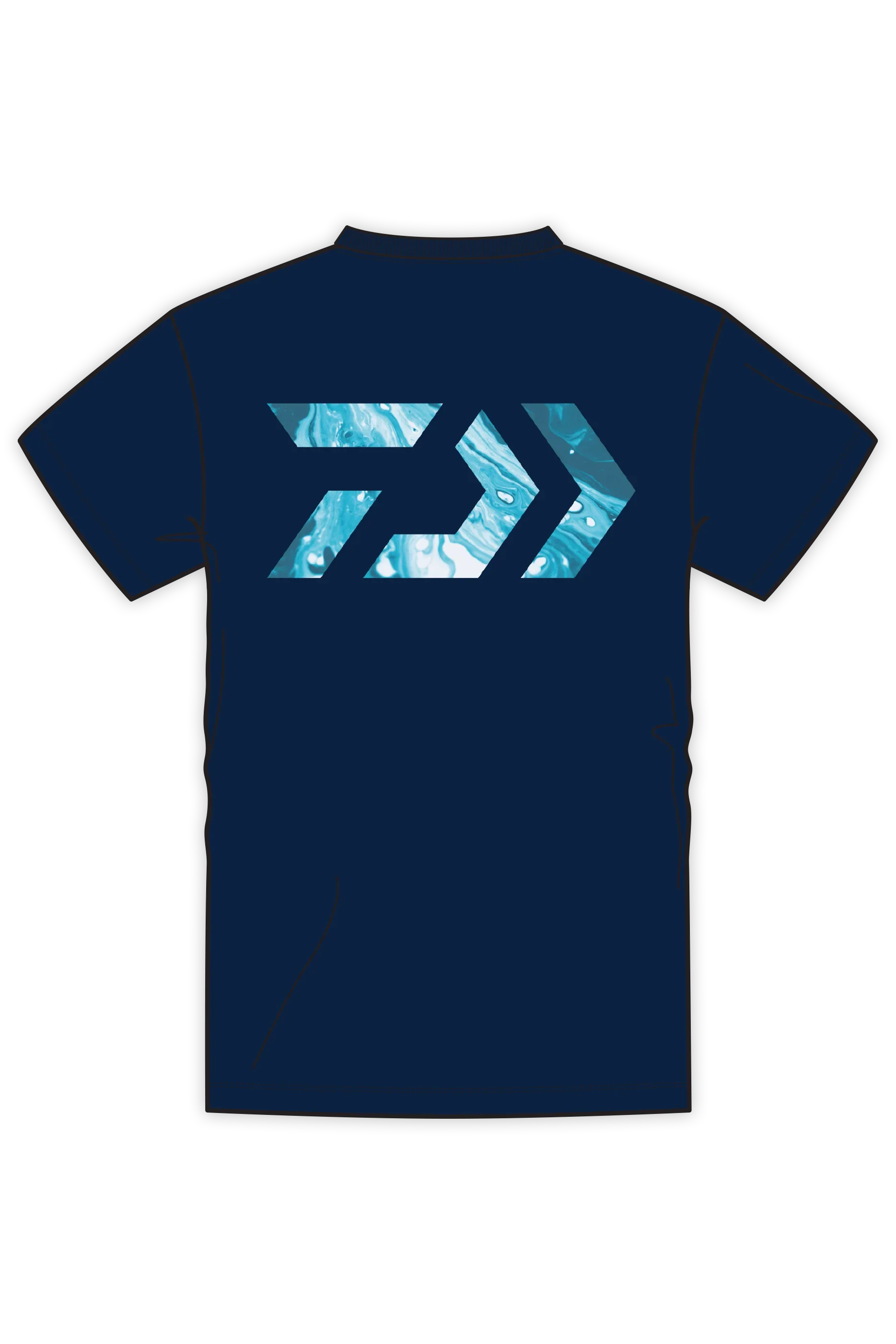 D-Vec Camo Ocean Logo T-Shirt